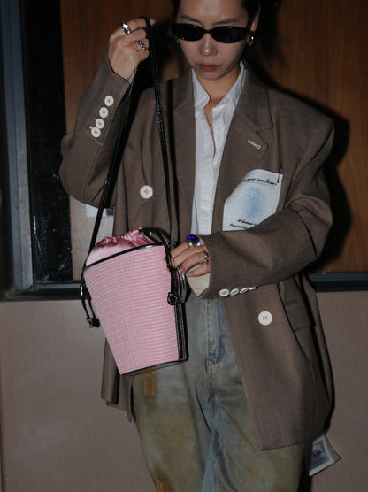 IUBALLET Chic Crossbody Woven Small Cone Bag - MEMPHIS.