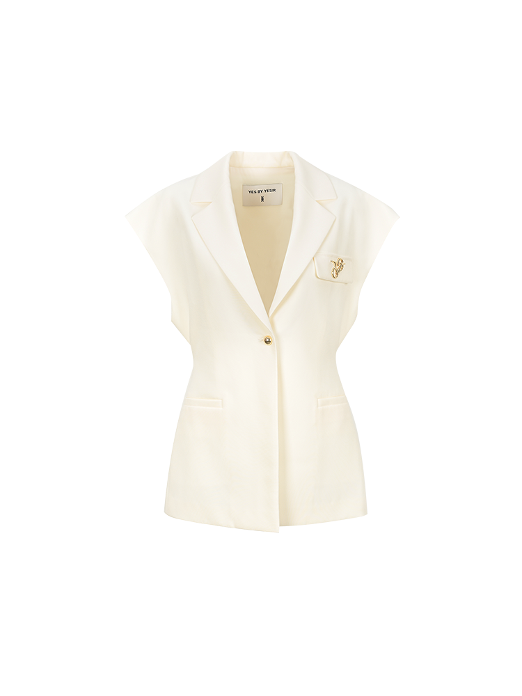 YES BY YESIR |  Luxury Sleeveless Suit Vest -AZENIA.