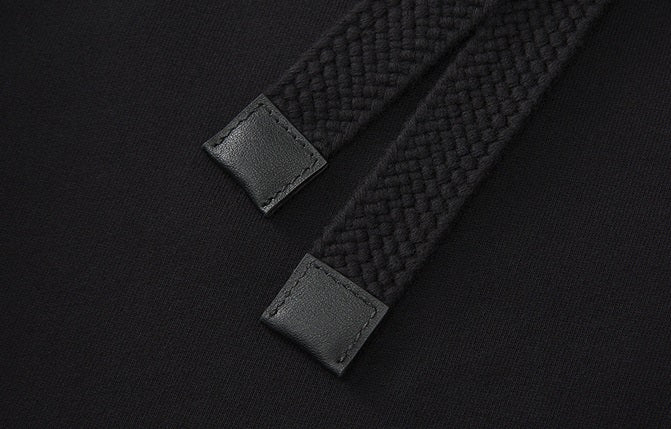 ZHUCHONGYUN Winter Black Loose Straight Cotton Trousers--EMIYA.