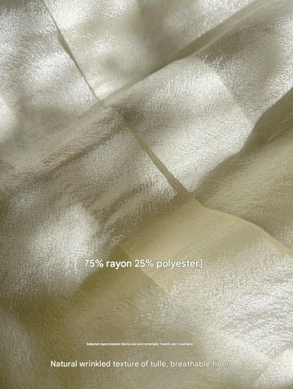 LE VENT&TES AILES French romantic luxury full midi summer skirt -RINA