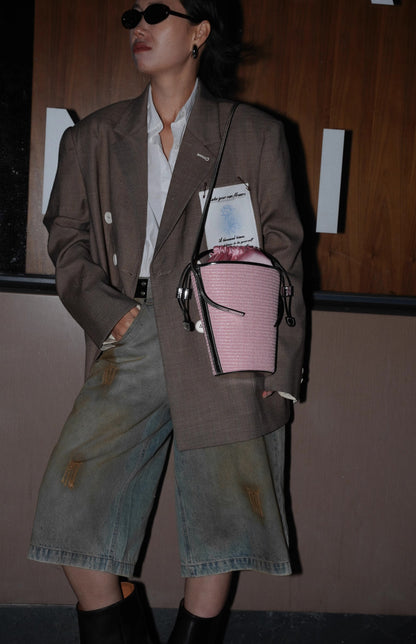 IUBALLET Chic Crossbody Woven Small Cone Bag - MEMPHIS.