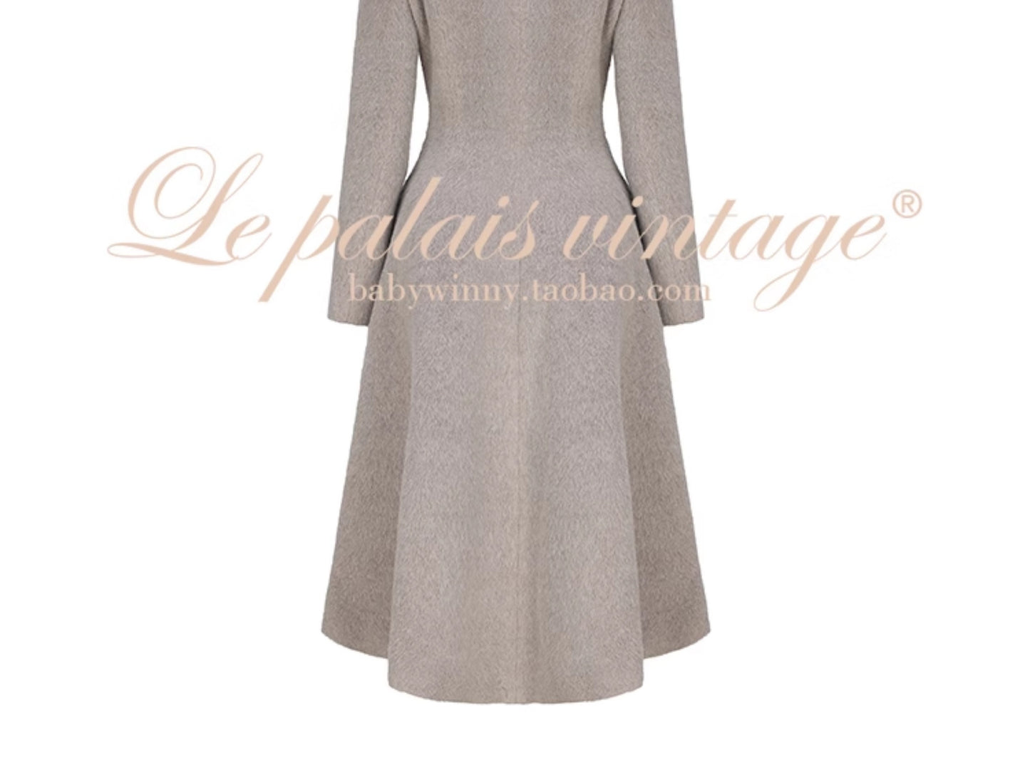 Le palais vintage elegant long-sleeve coat - LAM