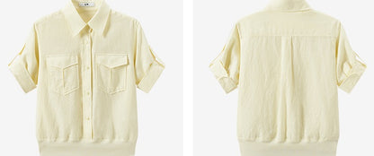COMME MOI summer women's gentle linen shirt - HANAH.
