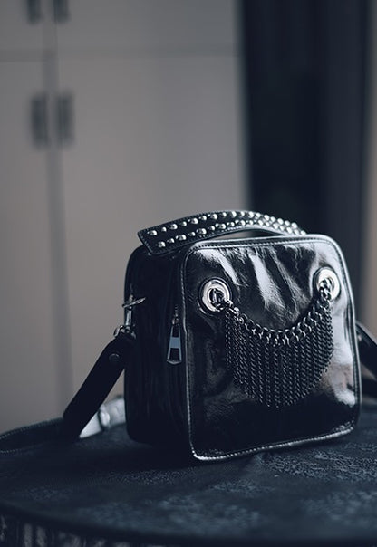 IUBallet Elegant Messenger Leather Black Bag - DANEL.