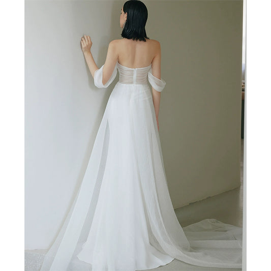 GOUDIN bridal high-end light luxury French evening dress -OZO.