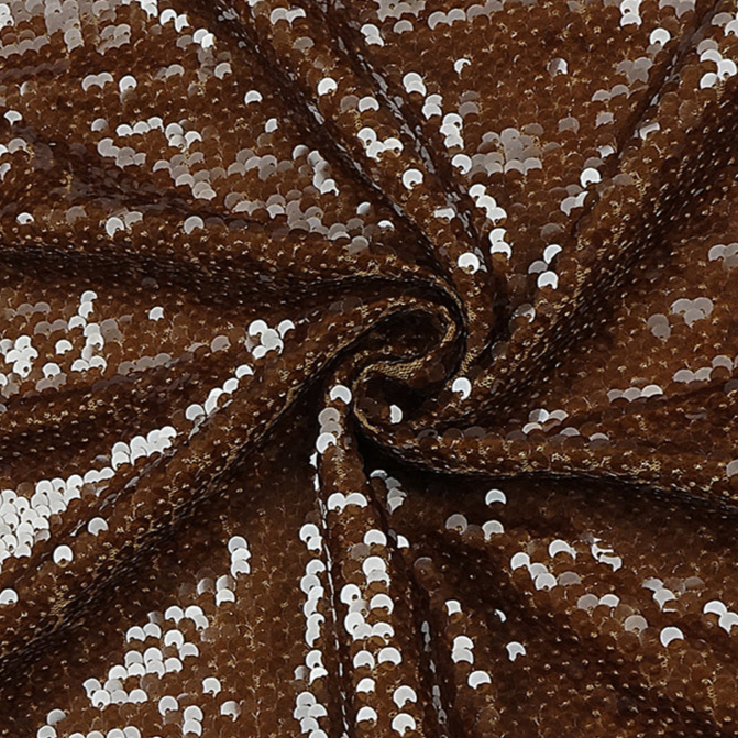 DOLLY High End Brown V-neck Sleeveless Flower Design Long Dress-OVA