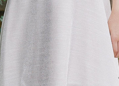 DOLLY Luxury White Retro Style Sleeveless Pleated Midi Suspender Dinner Dress-EUDORA