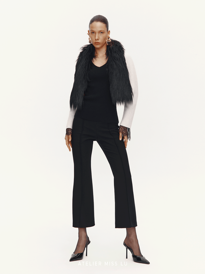 ATELIER MISS LU Versatile Neat Lap Cropped Pants - ARCH