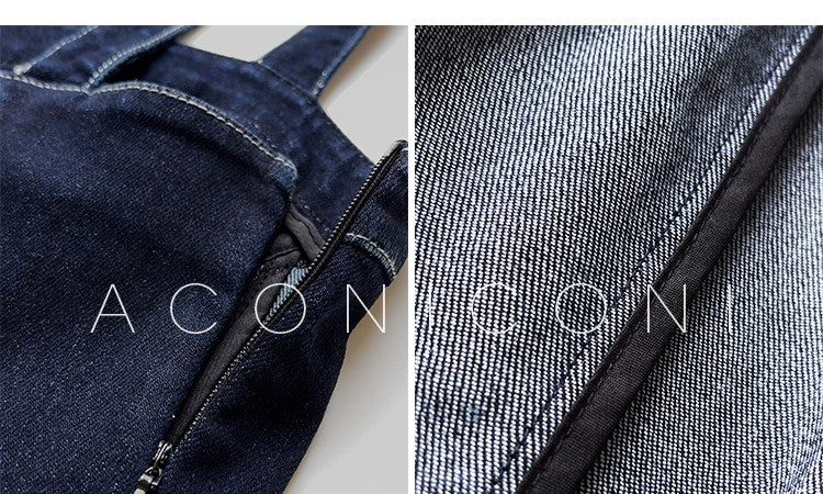 Aconiconi Luxury Blue Denim jacket - Poetry from the Other Shore