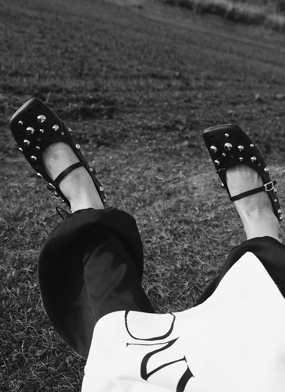 IUBALLET Versatile Studded Black Ballet Shoes - SAVE.