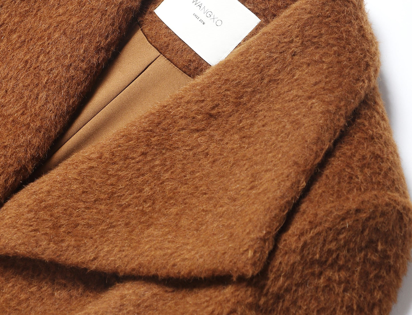 WANGXO | Luxury Alpaca Wool & Rabbit Hair Blend Long Coat -MIRA.