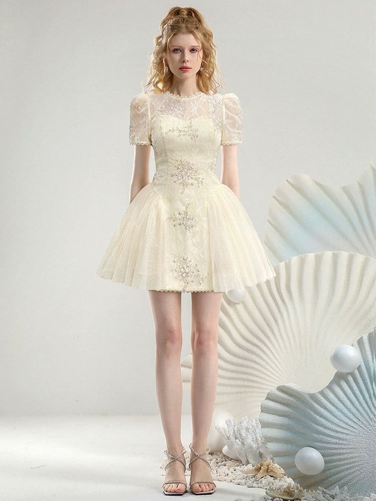 CHECOCRE Stubble French temperament girly heavy industry lace.