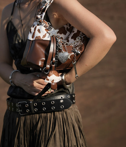 IUBALLET New Horsehair Contrast Armpit Spice Girl Bag - BALANCE.