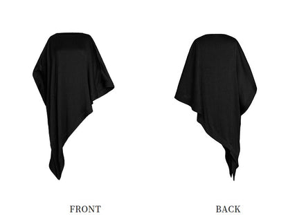 ZHUCHONGYUN pleated satin glossy one-shoulder loose silhouette top--ANARI.