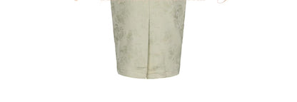 Le palais vintage jacquard satin waist- TEE.