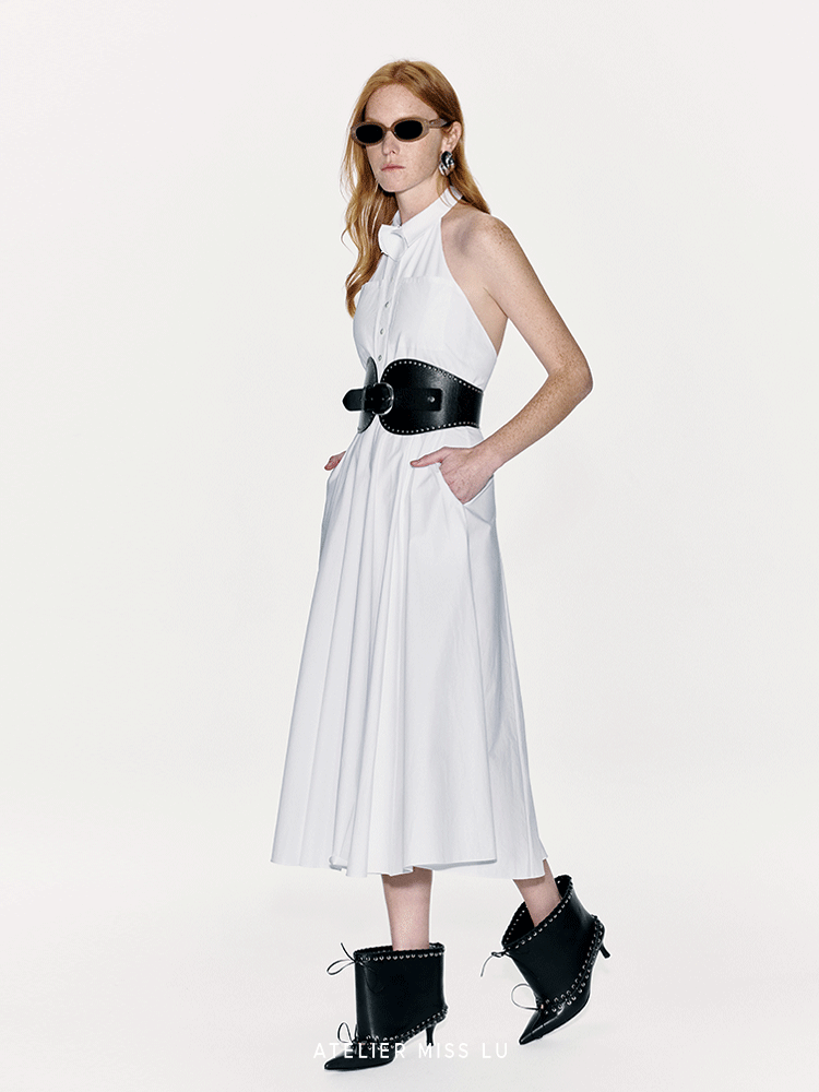 ATELIER MISS LU Orchid Backless Swing Dress - KLAUS.