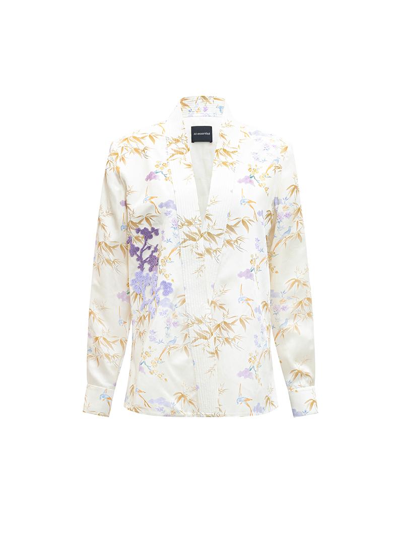 M essential Mackay designer embroidered folded shirt Pant suit - Muli.