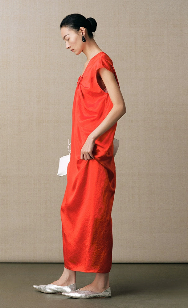 ZHUCHONGYUN large silhouette temperament long dress--MEI.