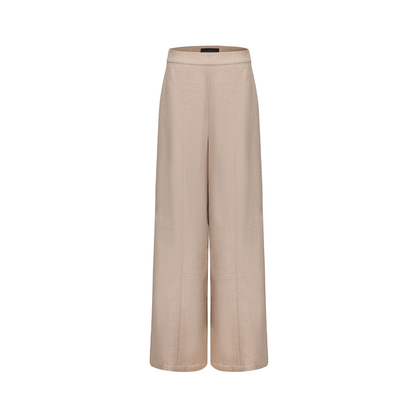 ATELIER MISS LU Sheep Wool Blend Wide-Leg Suit Pants - LEAP