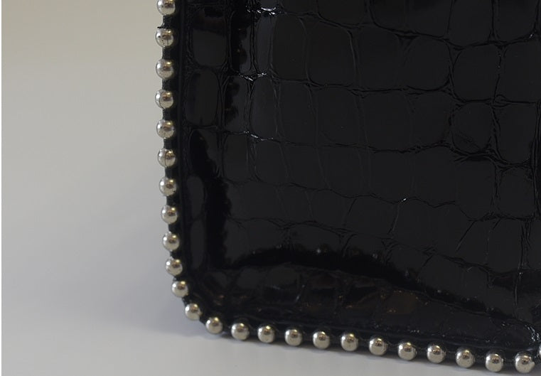 IUBALLET Metallic Textured Leather Cross Body Bag  - PRIEST.