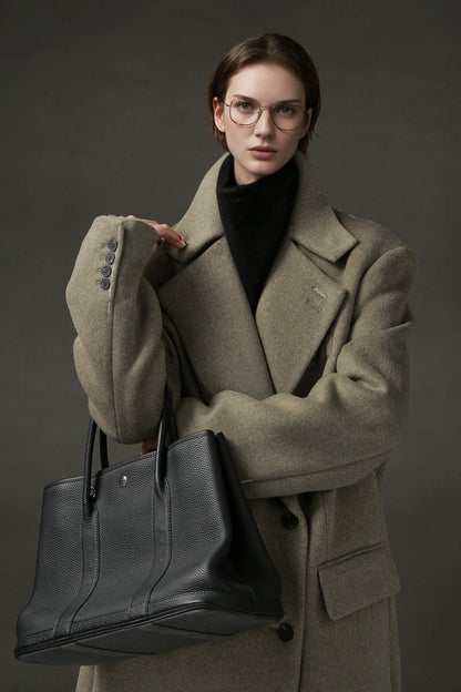PIAOIN Niche Designer High-End Korean Mid-Length Coat-KATE