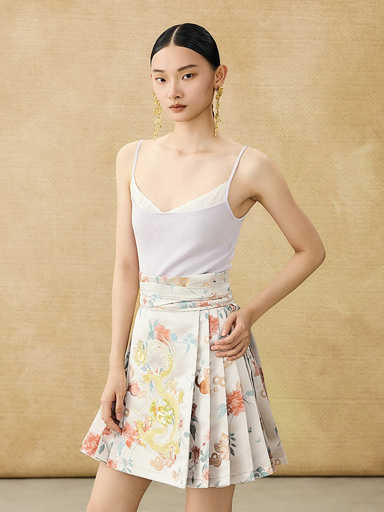 HECO Chinese Lace Edge Camisole Breathable Tencel Versatile Top - REACH.