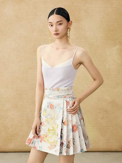 HECO Chinese Lace Edge Camisole Breathable Tencel Versatile Top - REACH.