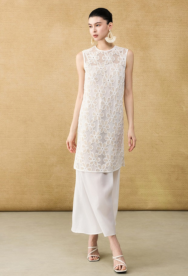 HECO Chinese three-dimensional embroidered dress two-piece dress - SQUIRM.