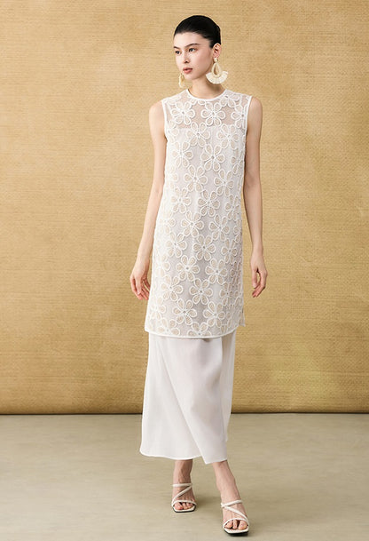 HECO Chinese three-dimensional embroidered dress two-piece dress - SQUIRM.