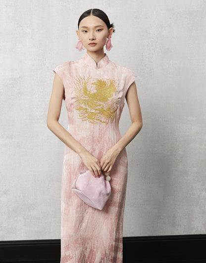 HECO Summer Jacquard Linen Dress Long Skirt - set.