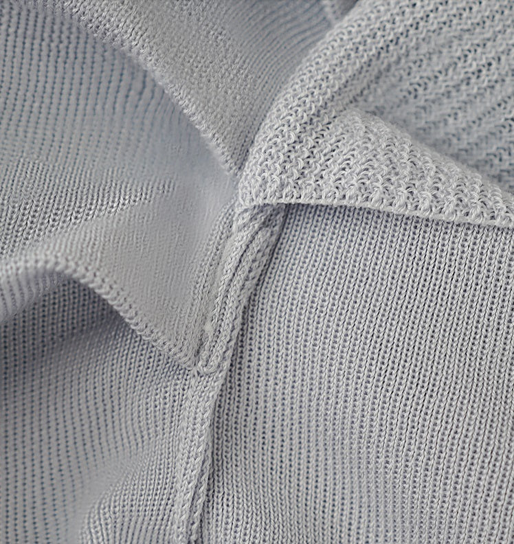 HECO Chinese style swing collar sleeveless knitted sweater T-shirt - HEART.