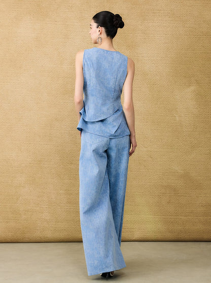 HECO Chinese women's summer blended glitter diamond I-shirt - SHADOW.