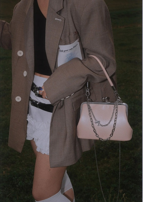 IUBALLET New Mouth Gold Cover Top Layer One Shoulder Chain Bag - MOTIVES.