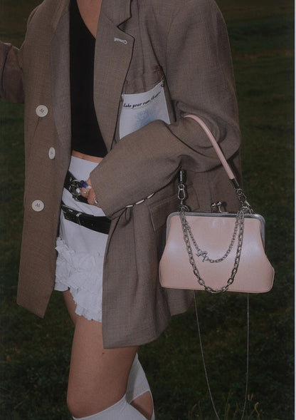 IUBALLET New Mouth Gold Cover Top Layer One Shoulder Chain Bag - MOTIVES.