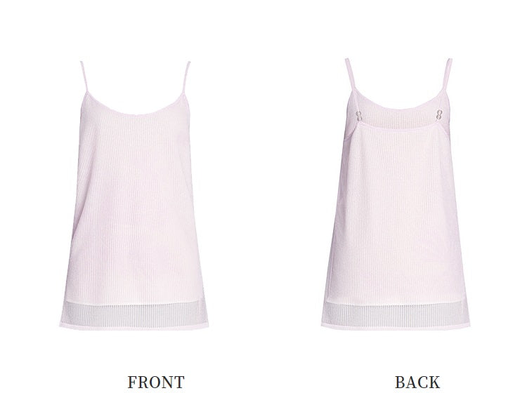 ZHUCHONGYUN pink suspender simple camisole top-MAX.