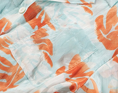 COMME MOI  summer beach print belt design jumpsuit - ISABEL.