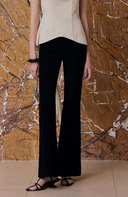 M essential Artful Agility Irregular Streamer Top Pleated Bony Structured Skirt-LIRESSA