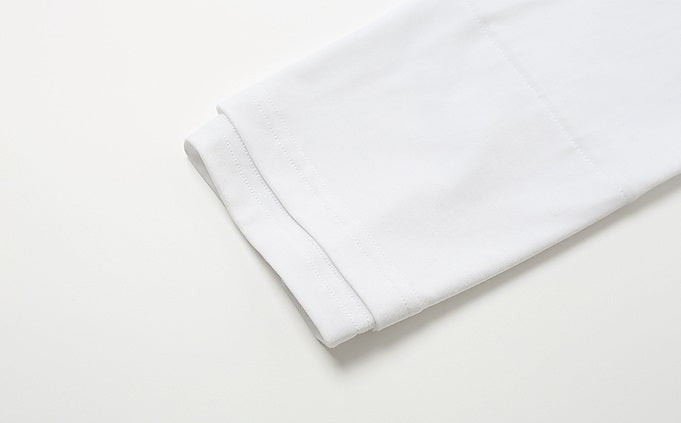 ZHUCHONGYUN white loose crew neck long-sleeved modal top-NATIE.