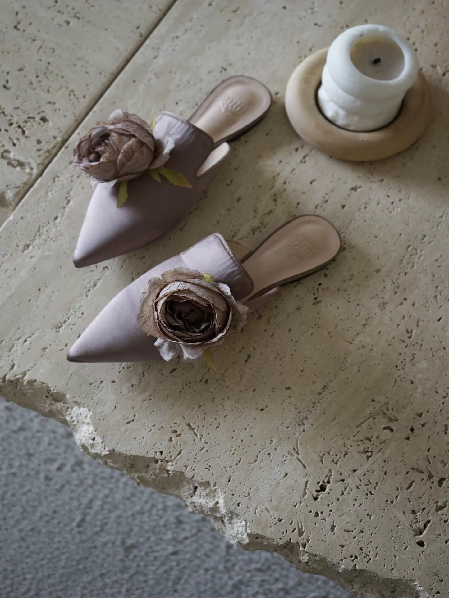 B-FEI women's French flower mules-TANNA.