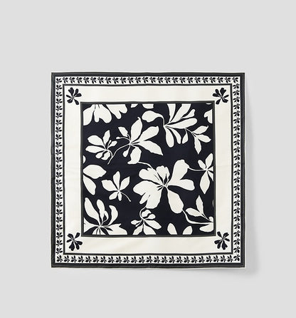 COMME MOI  summer women's double-sided printed silk scarf - NINA.