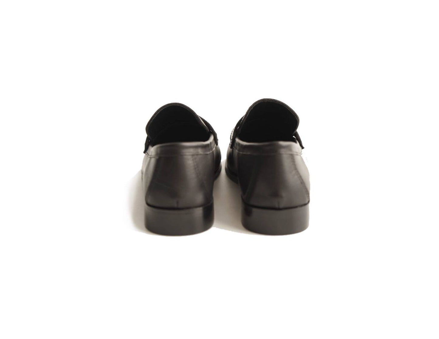 B-FEI classic black leather round-toe shoes-TENNY.