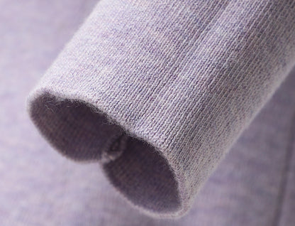 WANGXO | Merino Wool Knit with Panelled Eyelash Lace Slim Dress -NÉRO.