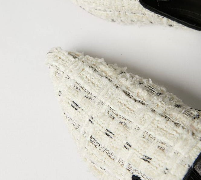 B-FEI flat European and American mules with low heel slippers-RIN.
