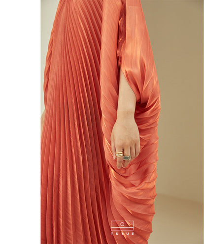 TUYUE one-piece architectural pleated silhouette dress- LOGAN.