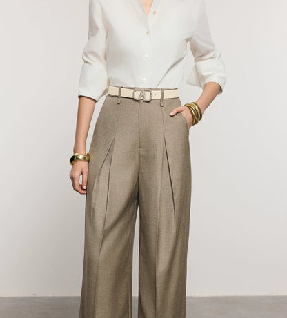 ANNASPEAK ROSSO Red Suit Pants Set-ADIO.