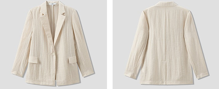 COMME MOI summer women's classic straight suit - PRIMI.