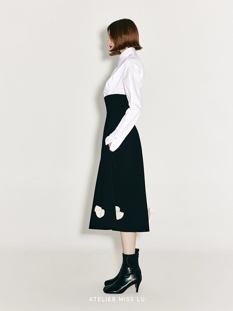 ATELIER MISS LU New Waist Closure Design Cinched Waist Shirt - MARK.