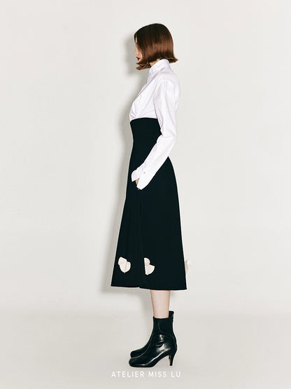 ATELIER MISS LU New Waist Closure Design Cinched Waist Shirt - MARK.