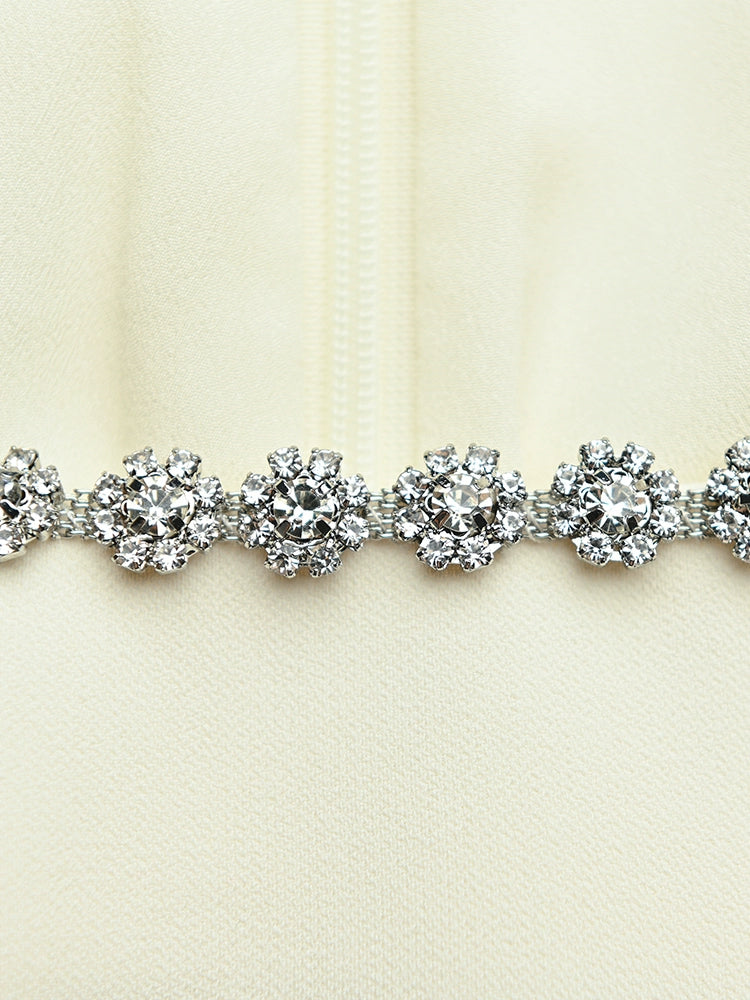 YES BY YESIR | Ye Qians White Square-Neck Dress -ELIANNA.