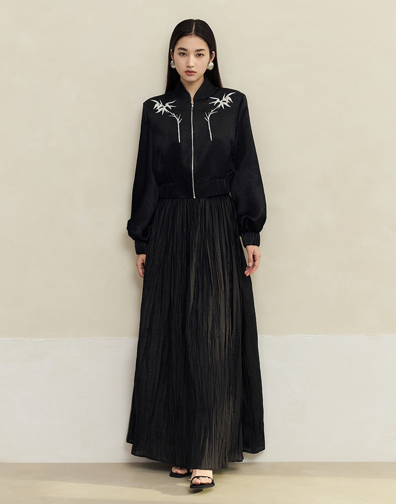 HECO 100% Acetate Long Sleeve Jacket Women - kyle.